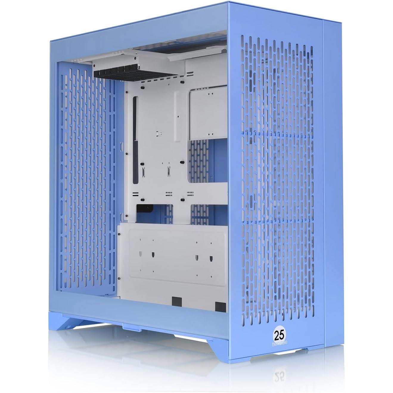 A large main feature product image of Thermaltake CTE E600 MX - Tempered Glass eATX Mid Tower Case (Hydrangea Blue)