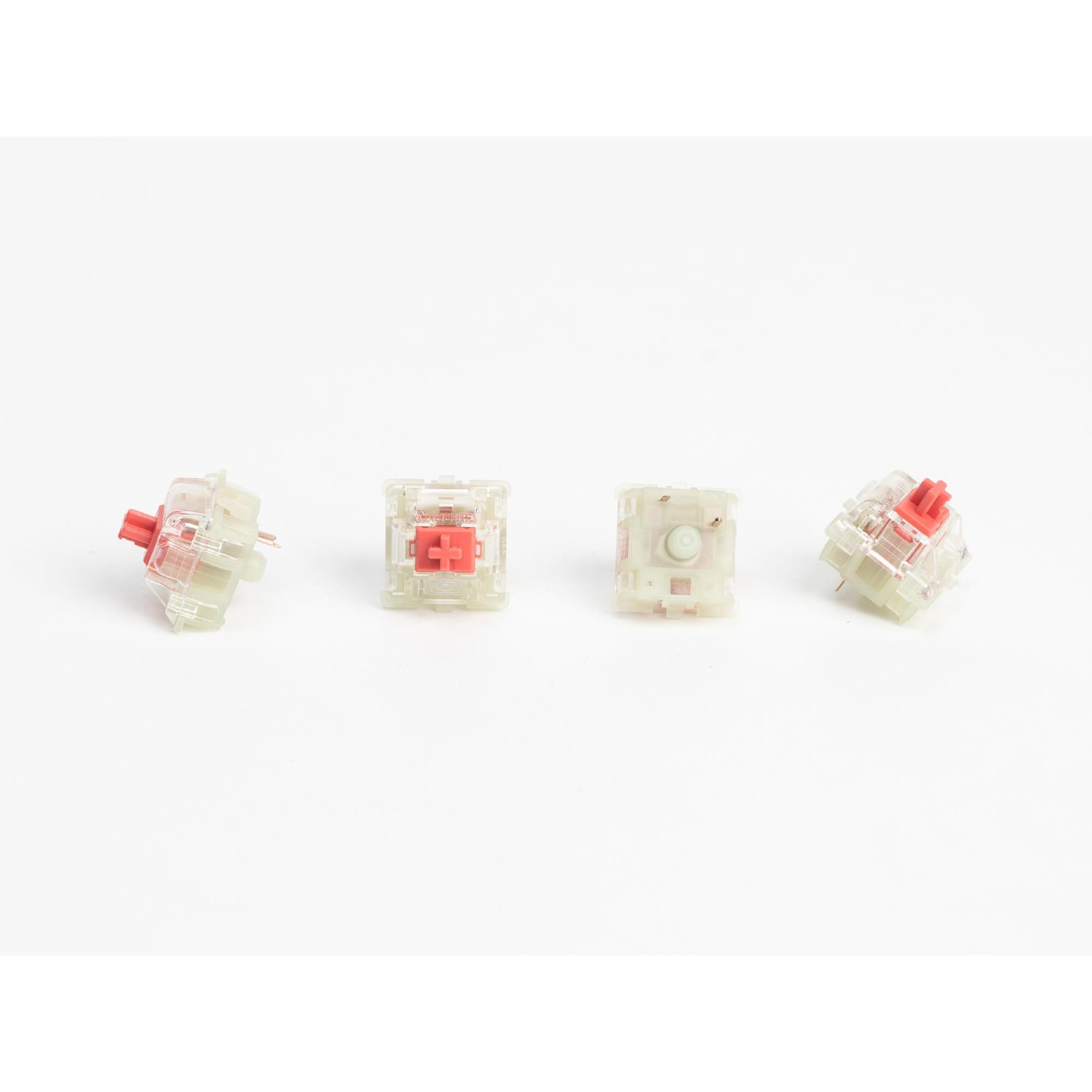 A large main feature product image of Cherry MX2A Silent RGB Red - 60g Linear Switch Set (110pcs)