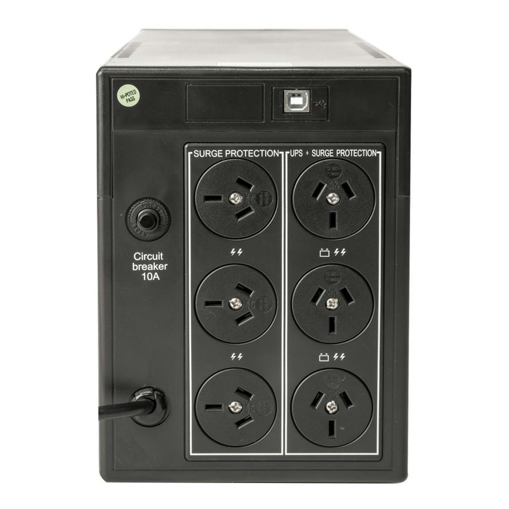 A large main feature product image of PowerShield Defender 1.2KVA - LCD AVR Line Interactive UPS