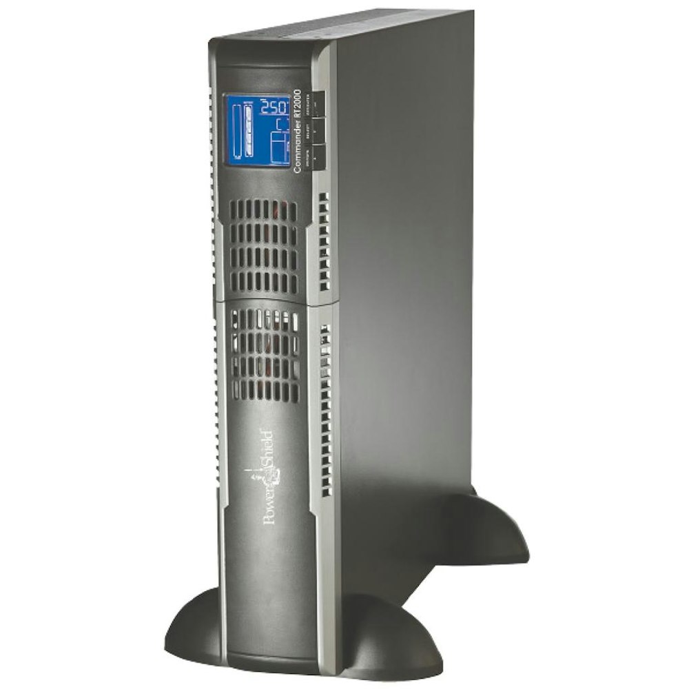 A large main feature product image of PowerShield Commander RT 2KVA - AVR Line Interactive Rack/Tower UPS