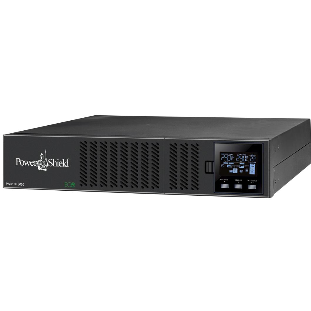 A large main feature product image of PowerShield Centurion RT 3KVA - True Online Pure Sine Wave Rack/Tower UPS