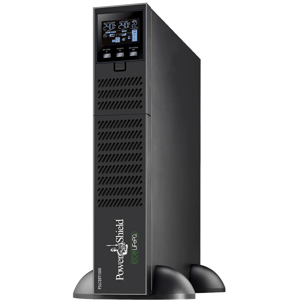 PowerShield Centurion LiFePO4 1KVA - True Online Pure Sine Wave Rack/Tower UPS