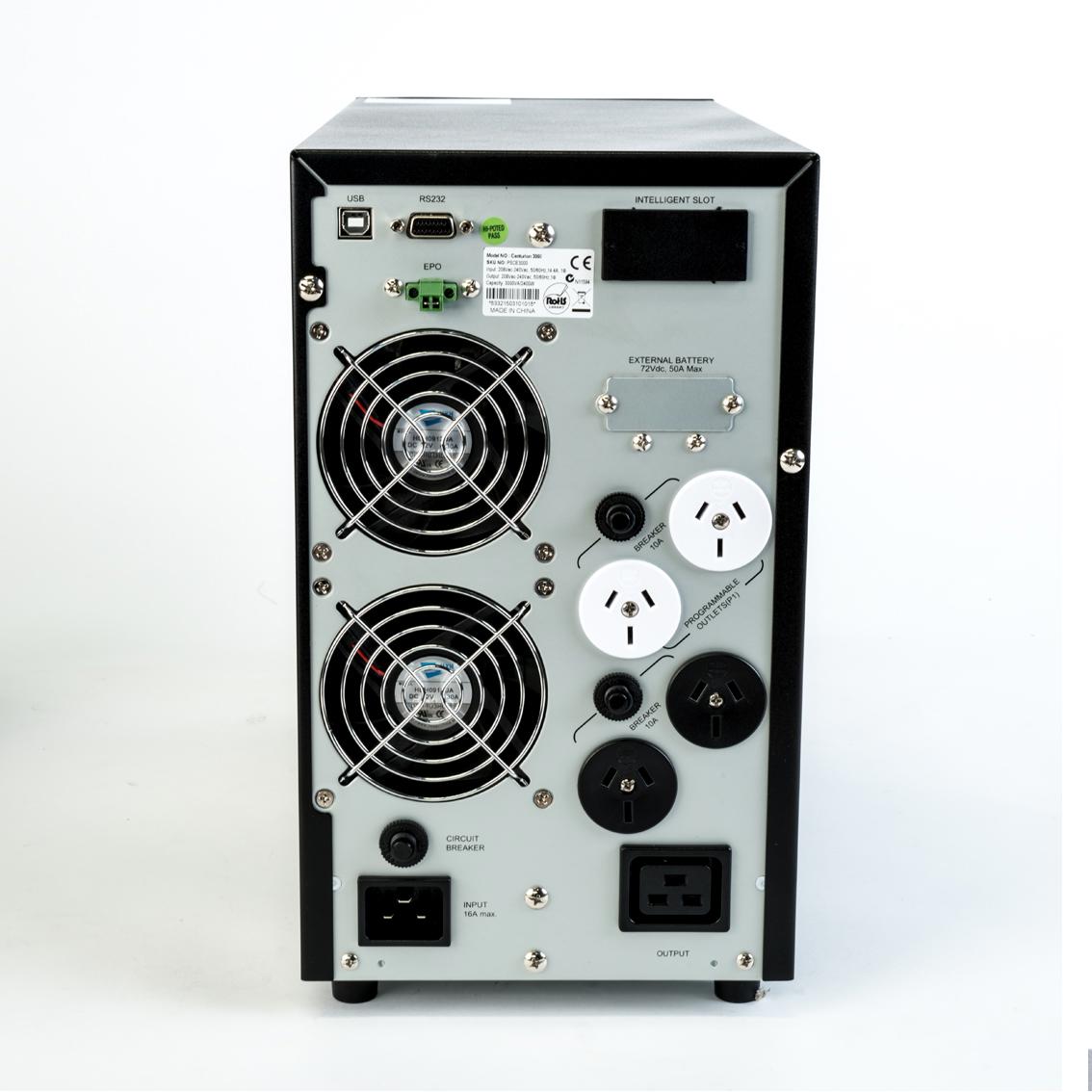 A large main feature product image of PowerShield Centurion Tower 3KVA - True Online Pure Sine Wave UPS