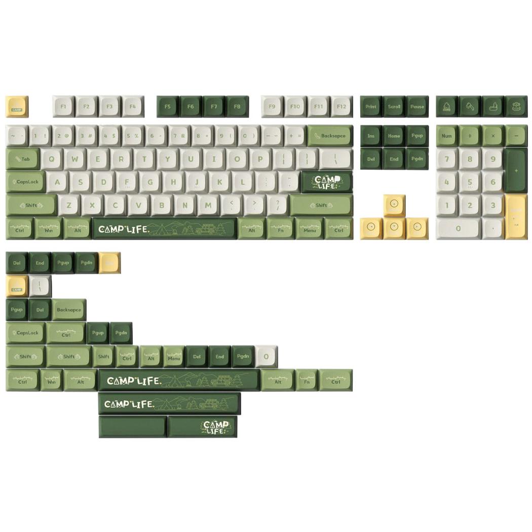 A large main feature product image of Keytok KDA Camp Life - Dye-Sub PBT Keycap Set (142pcs)