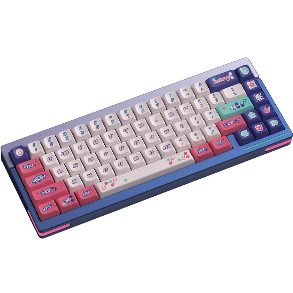 A large main feature product image of Keytok KDA Y2K Wave - Dye-Sub PBT Keycap Set (170pcs)