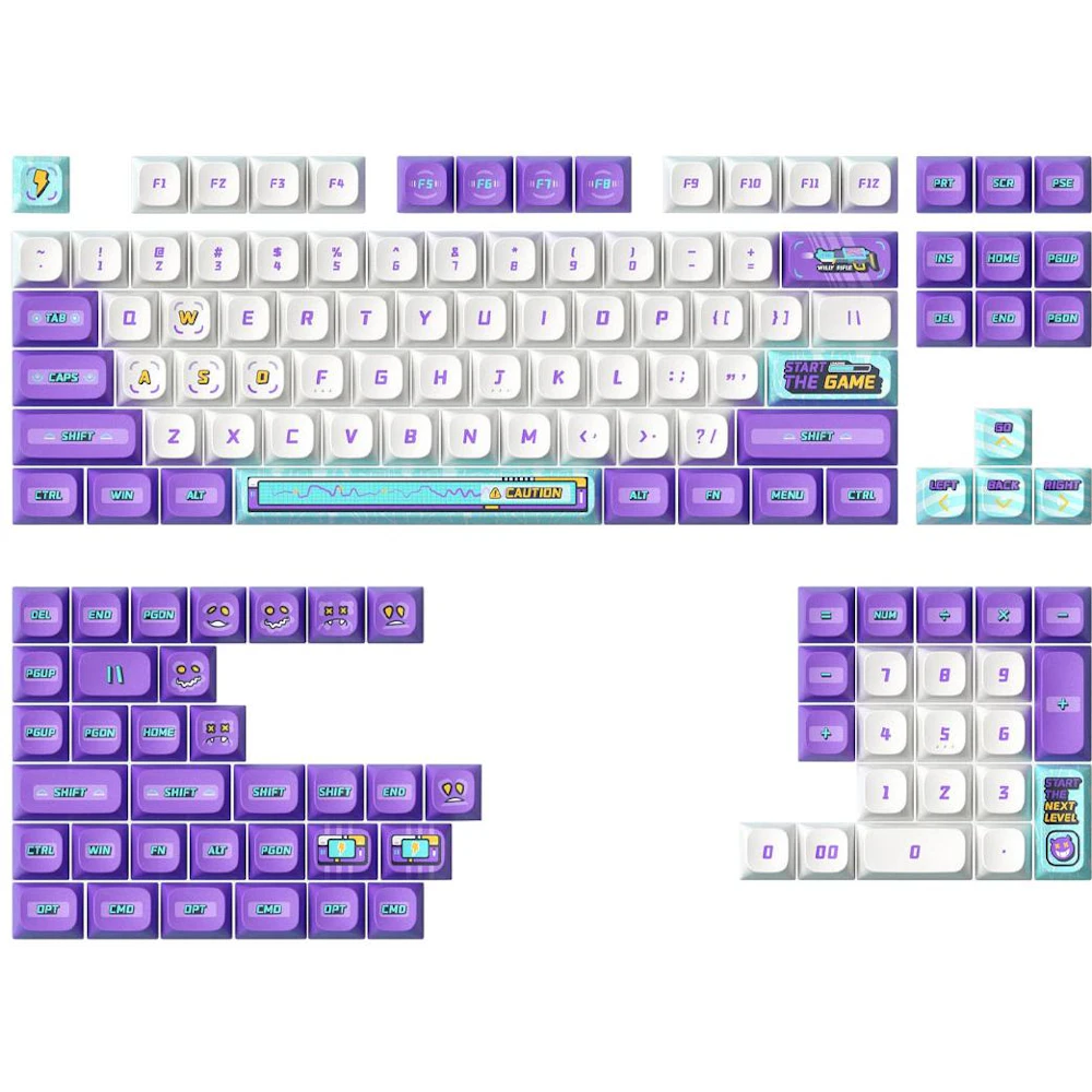 Keytok KDS Arcade-ia - Dye-Sub PBT Keycap Set (142pcs)