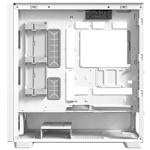 A large main feature product image of Antec Flux - Mid Tower ATX Case (White)
