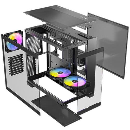A large main feature product image of Antec C8 ARGB - Tempered Glass Full Tower Case (Black)