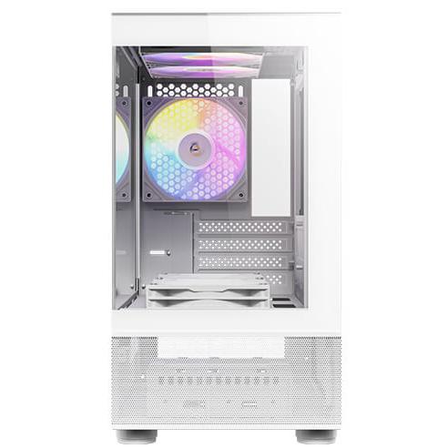 A large main feature product image of Antec CX200M RGB Elite - Micro Tower Case (White)