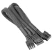 A product image of Thermaltake Sleeved 12VHPWR Cable - 600W 2x8-pin PCIe to 12VHPWR Adapter (750mm)