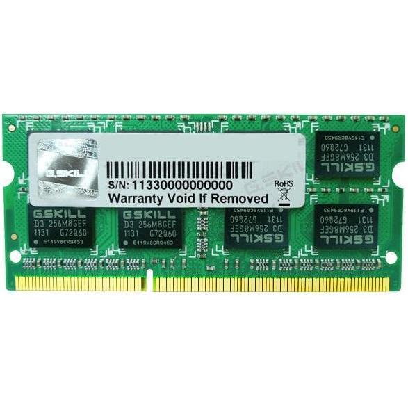 A large main feature product image of G.Skill 8GB Single (1x8GB) DDR3L-1600 C11 SO-DIMM