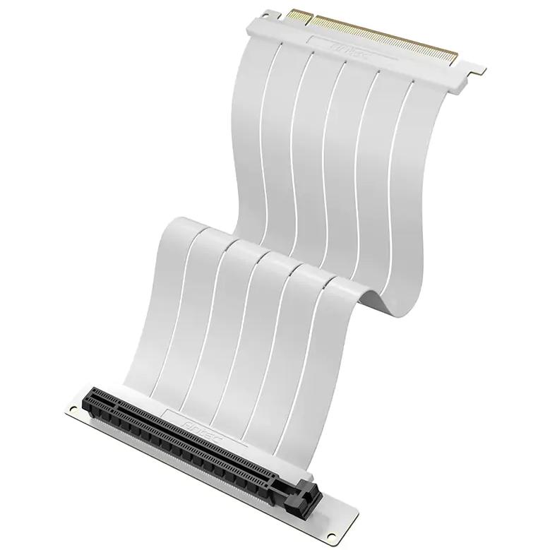 A large main feature product image of Antec PCIe 4.0 x16 Riser Cable - 200mm (White)