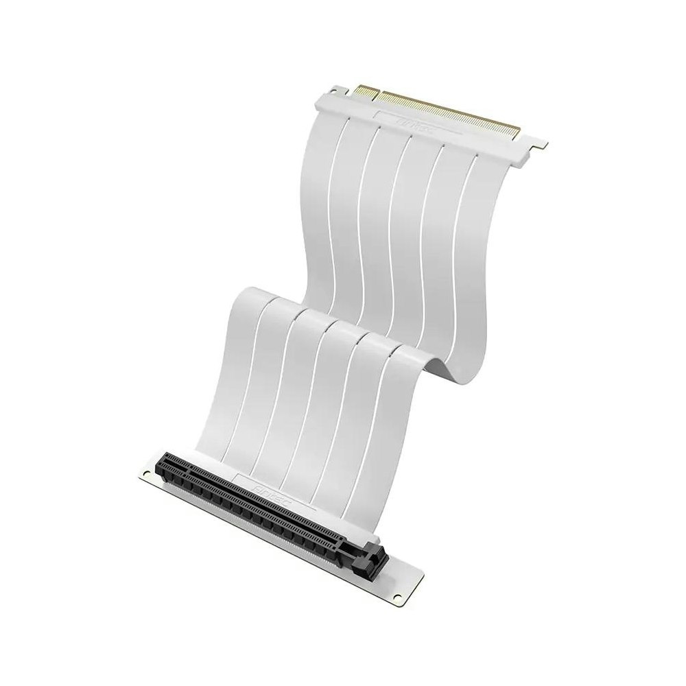 A large main feature product image of Antec PCIe 4.0 x16 Riser Cable - 200mm (White)