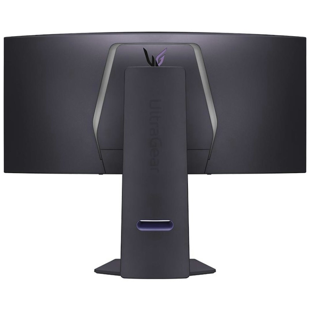 A large main feature product image of LG UltraGear OLED 34GS95QE-B - 34" Curved 1440p Ultrawide 240Hz 0.03ms Gaming Monitor