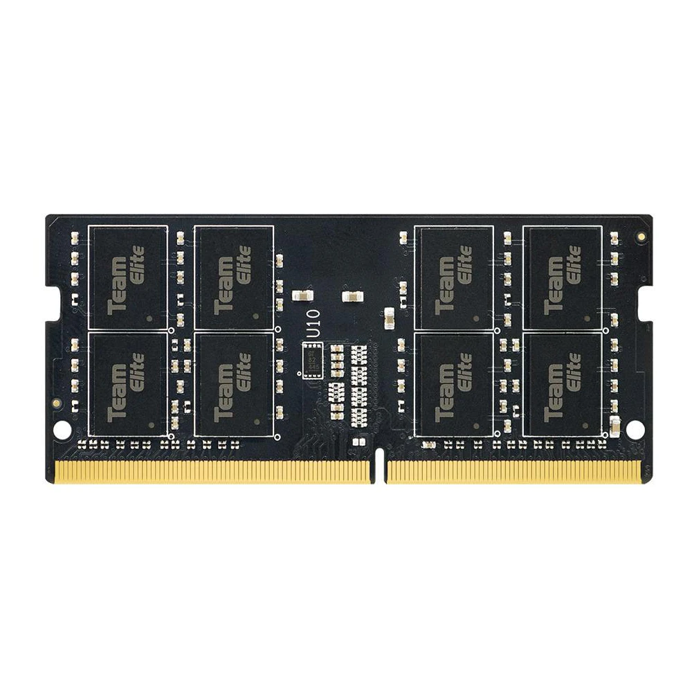 A large main feature product image of Team Elite 8GB Single (1x8GB) DDR4-3200 C22 SO-DIMM