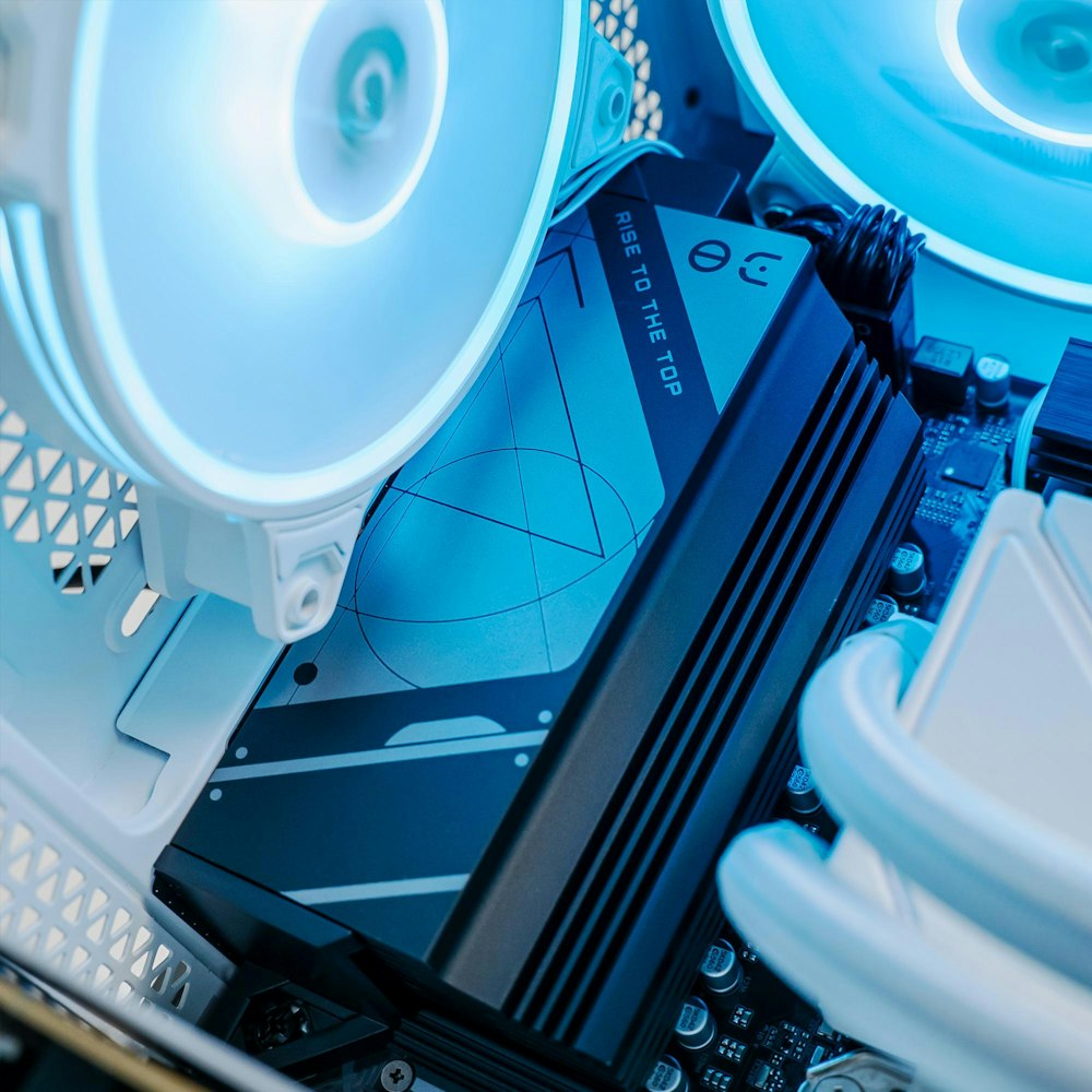 A large main feature product image of PLE Mist 4080 Super Prebuilt Ready To Go Gaming PC