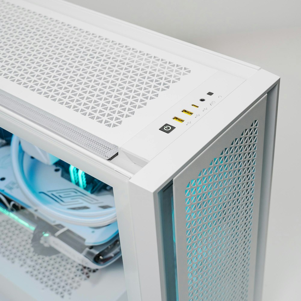 A large main feature product image of PLE Mist 4080 Super Prebuilt Ready To Go Gaming PC