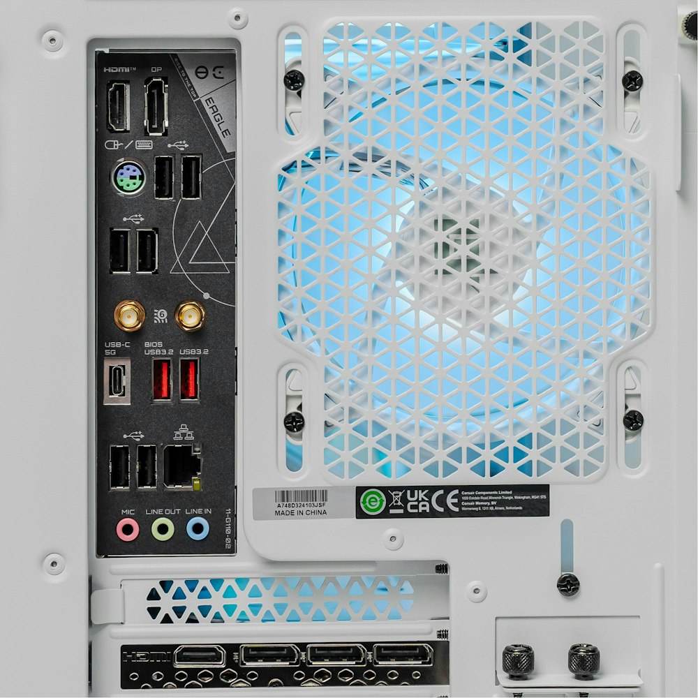 A large main feature product image of PLE Mist 4080 Super Prebuilt Ready To Go Gaming PC