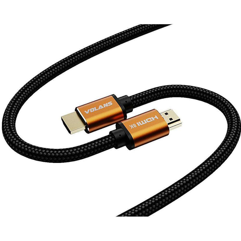 A large main feature product image of Volans Ultra 8K HDMI to HDMI Cable V2.1 - 5m
