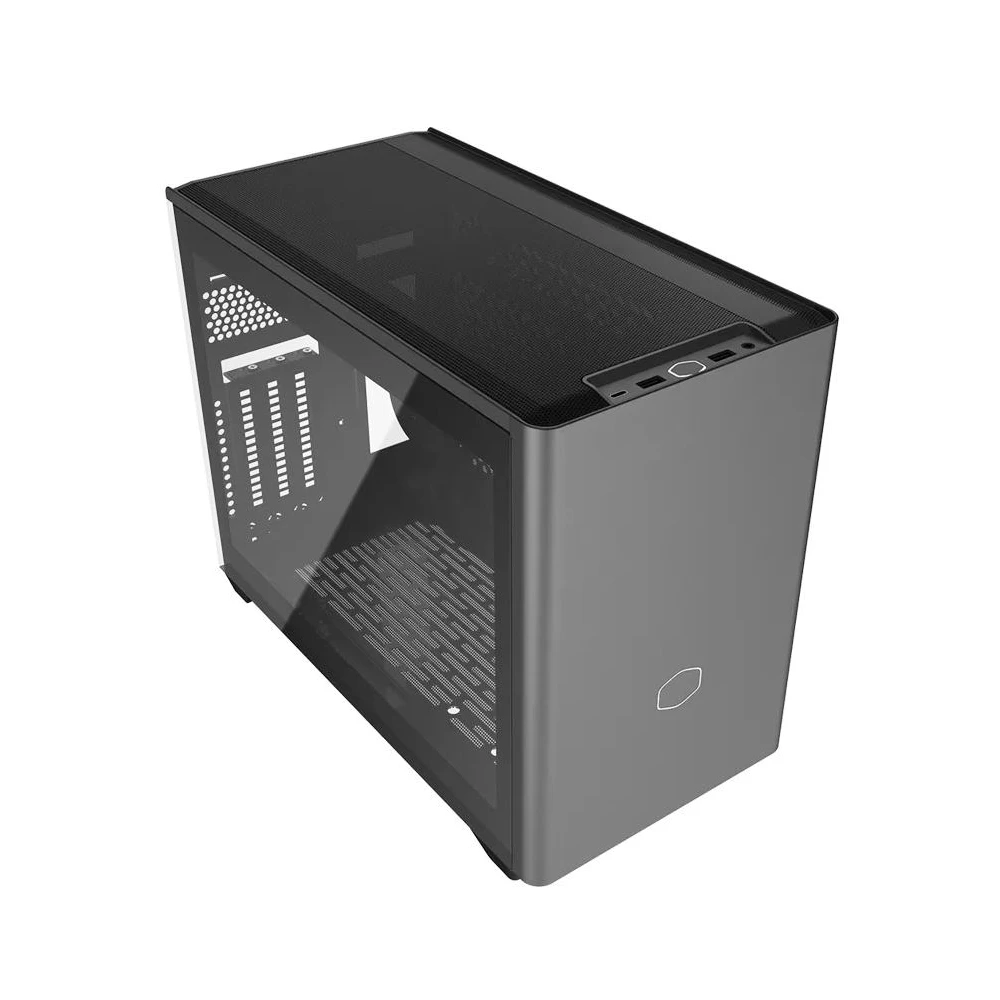 A large main feature product image of Cooler Master NR200P MAX V2 SFF 18.2L Mini ITX Case (Grey)