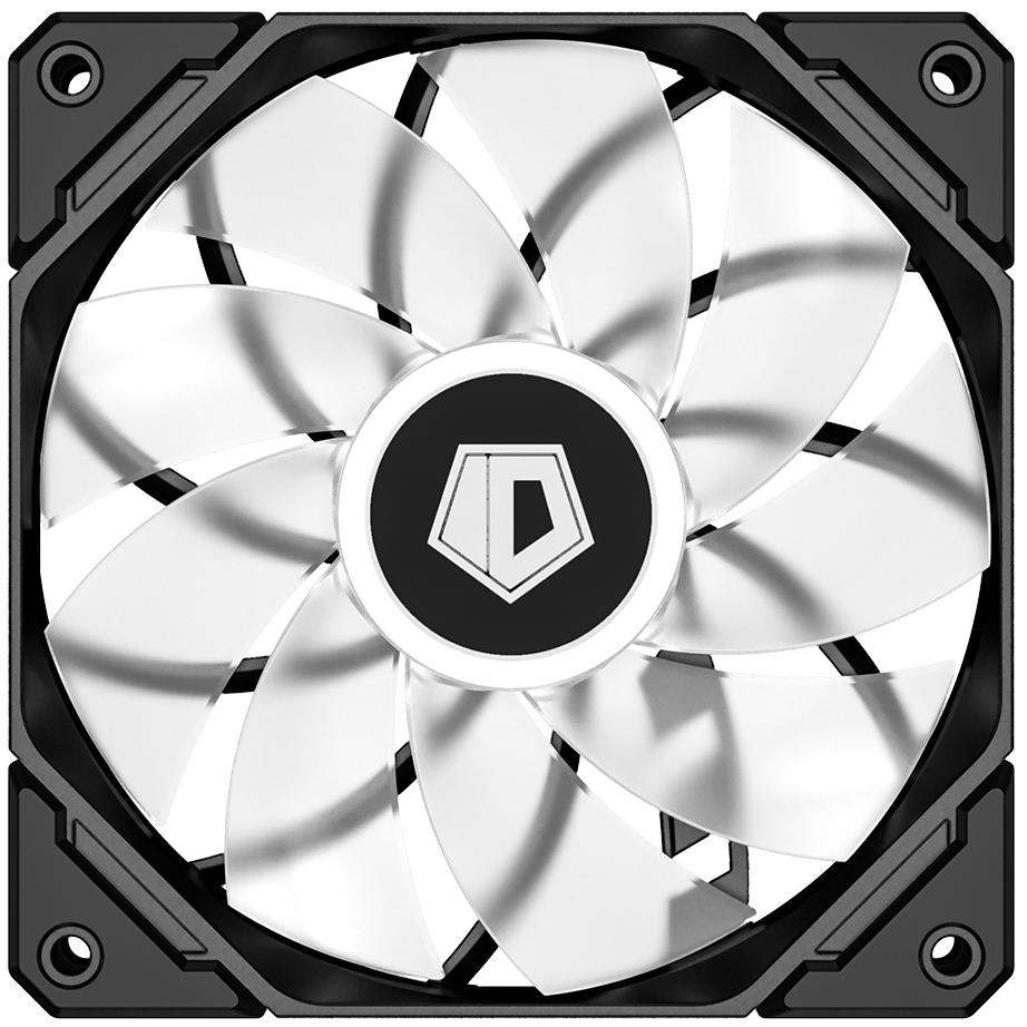 A large main feature product image of ID-COOLING TF Series Pro 120mm ARGB Reverse Blade PWM Fan (Black)