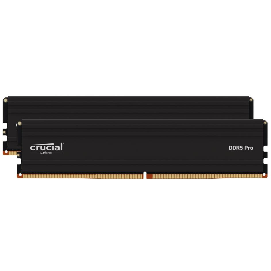 A large main feature product image of Crucial Pro 32GB Kit (2x16GB) DDR5-6000 C48