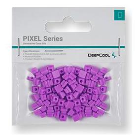A large main feature product image of DeepCool Pixel Decorative Case Bits - Purple