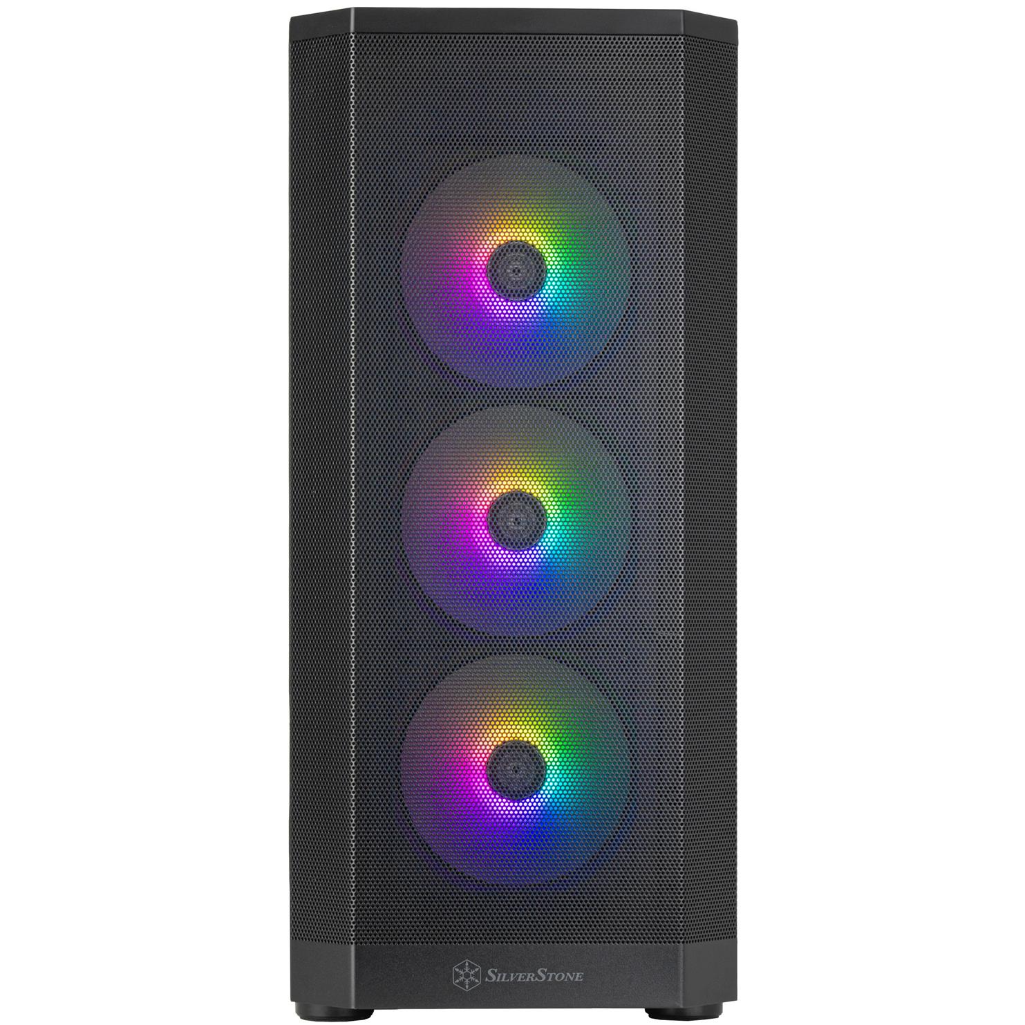 A large main feature product image of SilverStone FARA 514X ARGB Mid Tower Case (Black)