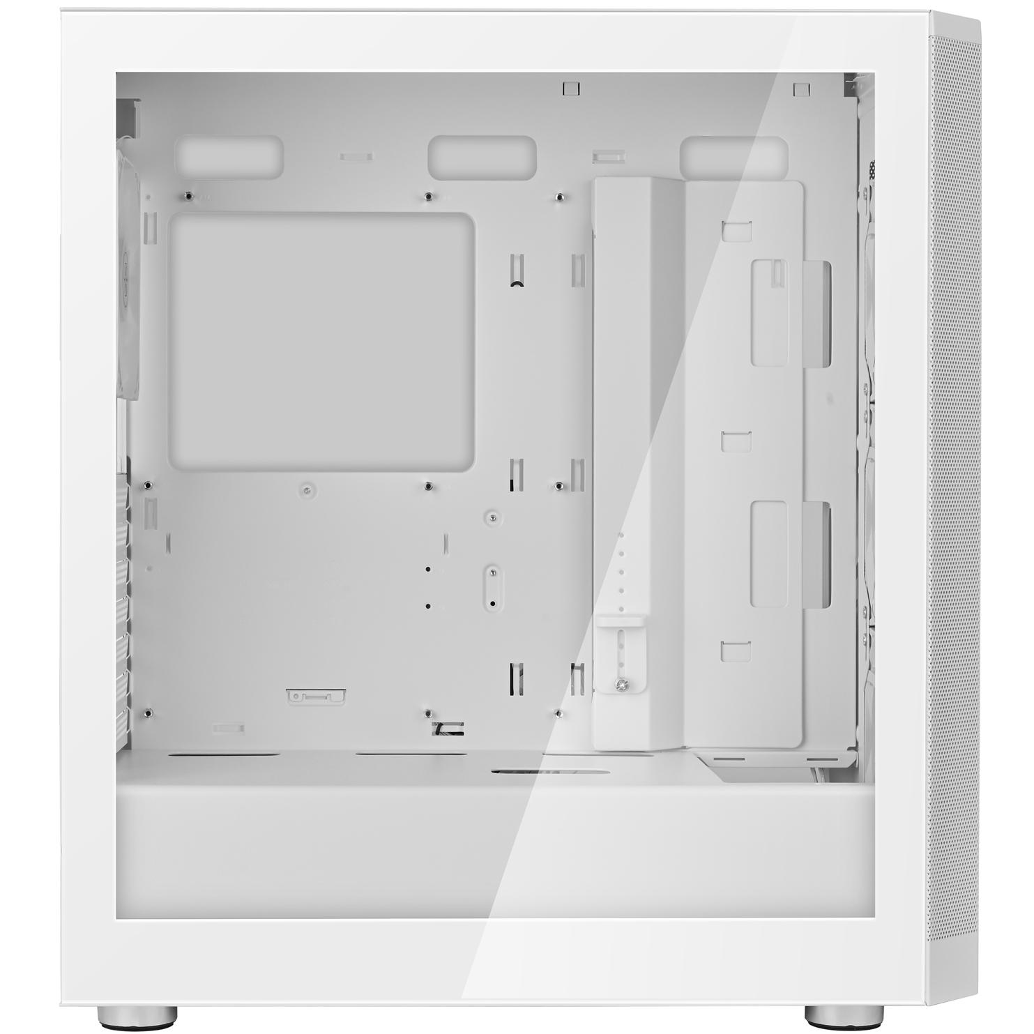 A large main feature product image of SilverStone FARA 514X ARGB Mid Tower Case (White)