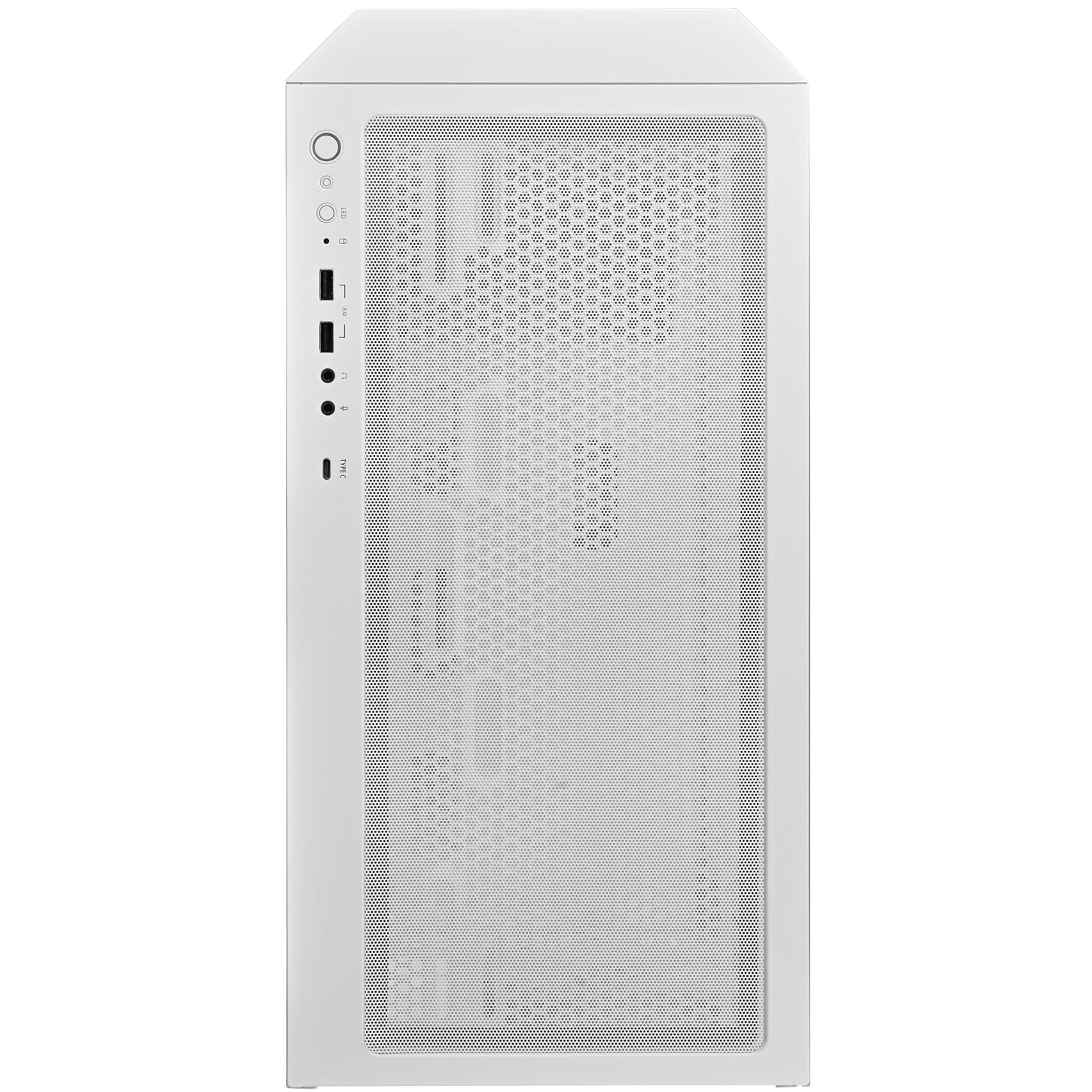A large main feature product image of SilverStone FARA 514X ARGB Mid Tower Case (White)