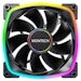 A product image of Montech RX140 - ARGB PWM 140mm Reverse Blade Fan (Black)