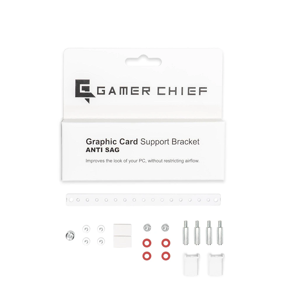 GamerChief Anti-Sag GPU Support Bracket (White)