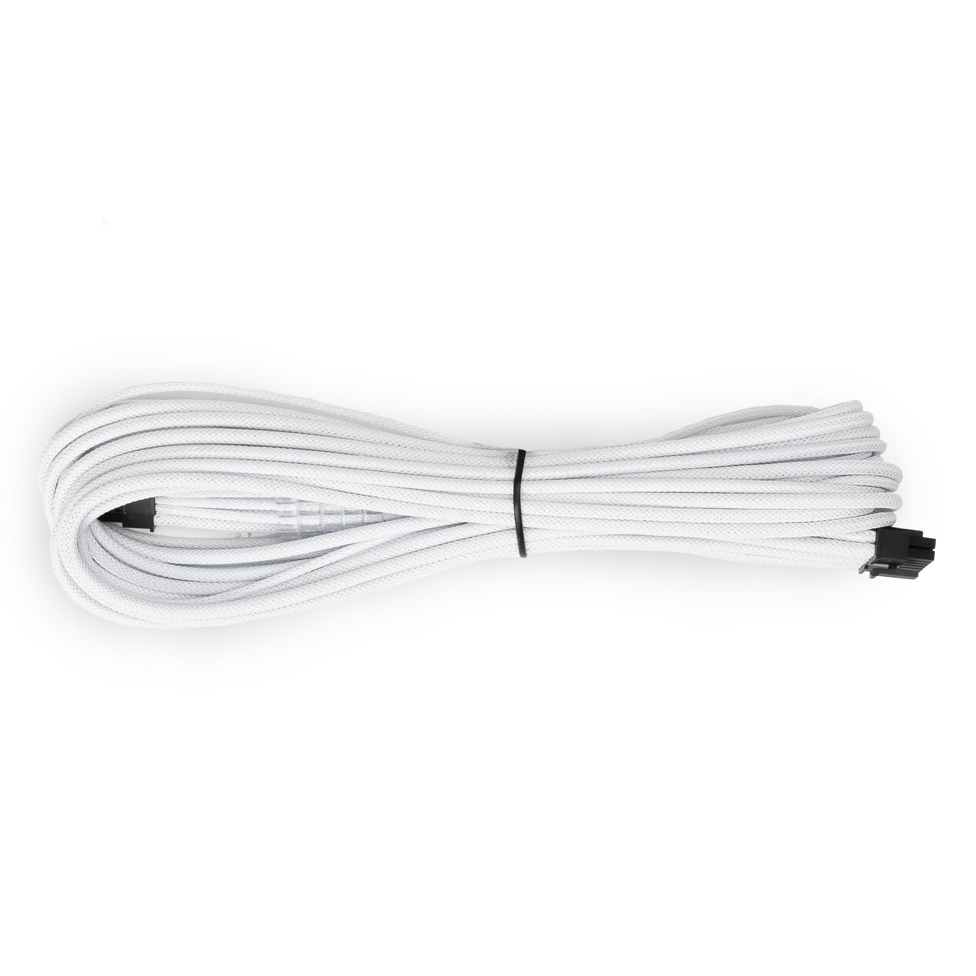 A large main feature product image of GamerChief 12VHPWR 60cm Male to Male Sleeved Cable (White)