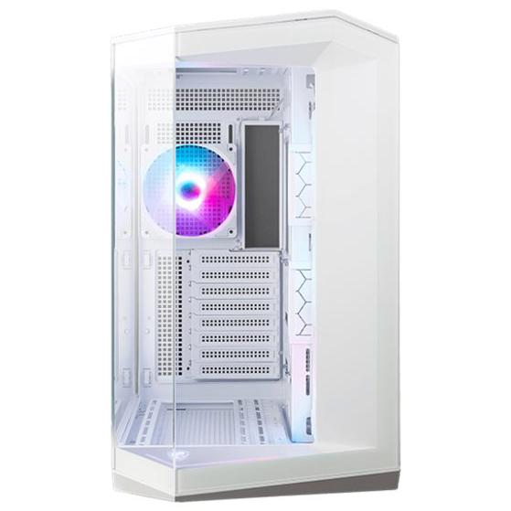 A large main feature product image of MSI MAG PANO 100R PZ ATX Mid Tower Case - White