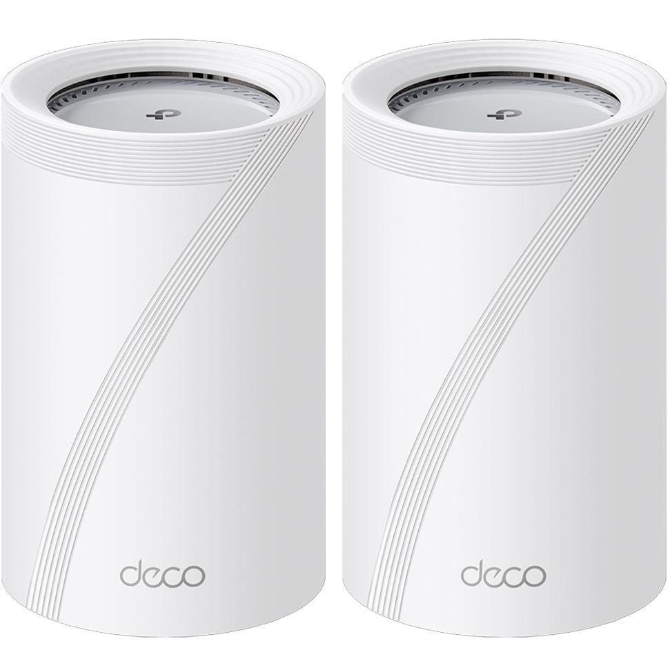 A large main feature product image of TP-Link Deco BE65 Pro - BE11000 Wi-Fi 7 Tri-Band Mesh System (2 Pack)