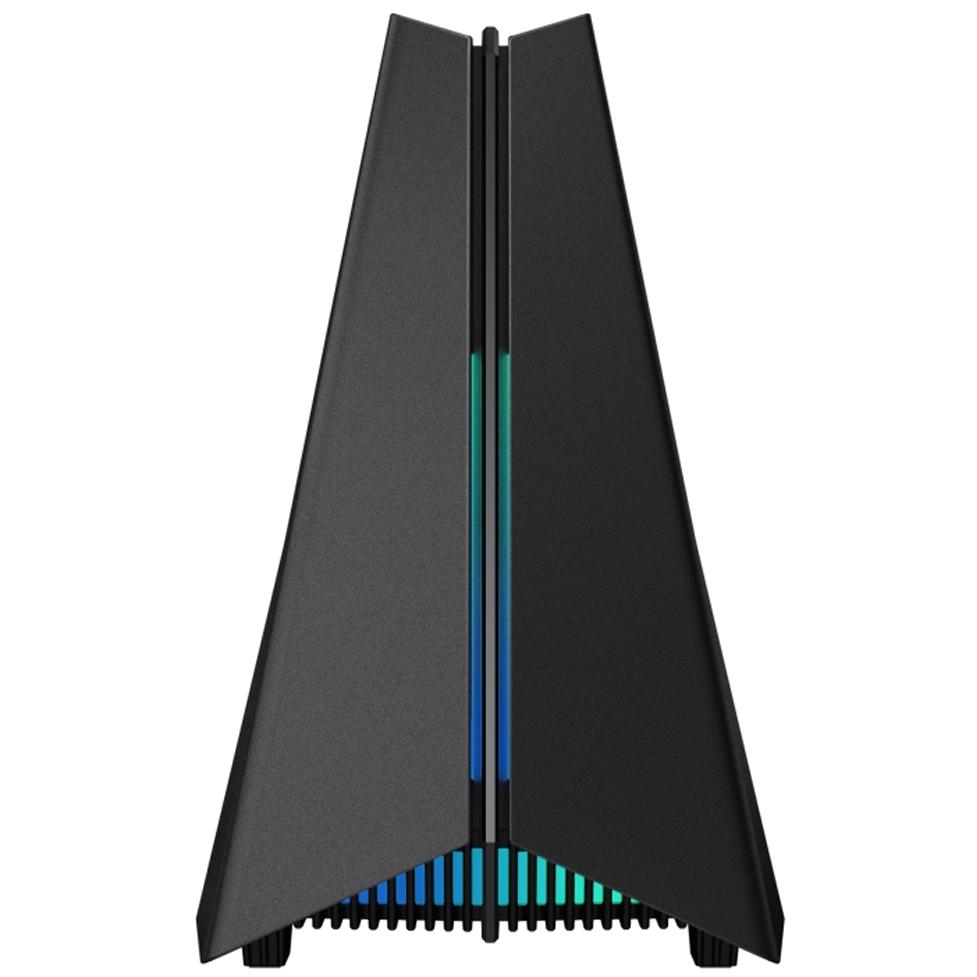 A large main feature product image of TP-Link Archer GXE75 - AXE5400 Wi-Fi 6E Tri-Band Gaming Router
