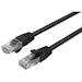 A product image of Cruxtec CAT6 0.3m Network Cable Black