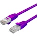 A product image of Cruxtec CAT6 0.3m Network Cable Purple