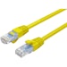 A product image of Cruxtec CAT6 0.3m Network Cable Yellow