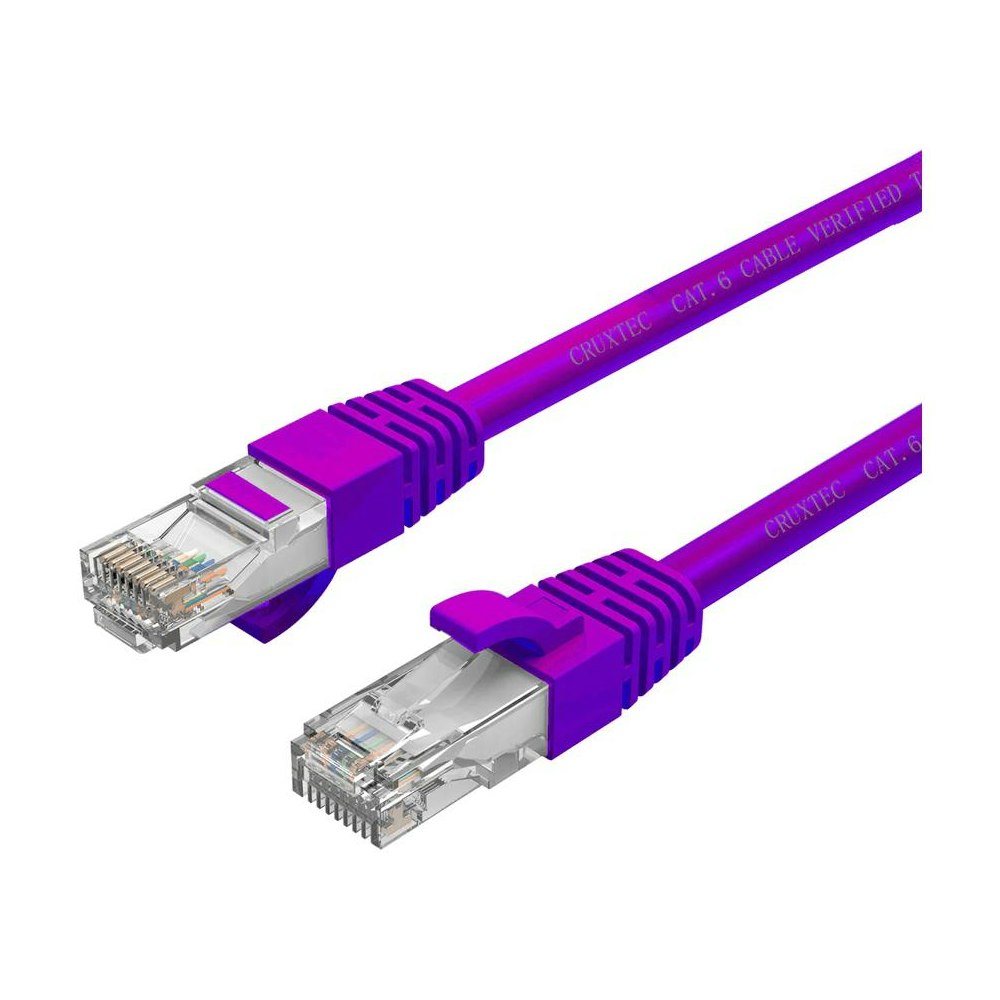 A large main feature product image of Cruxtec CAT6 15m Network Cable Purple