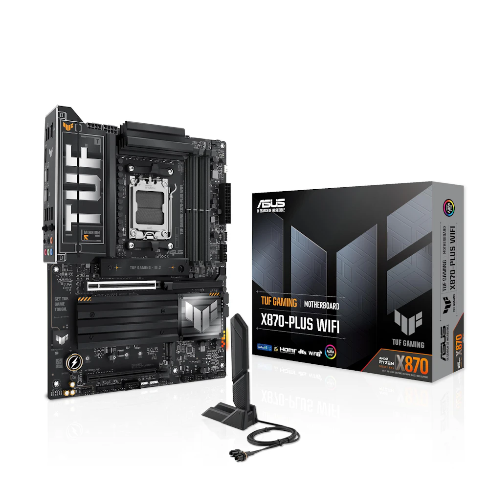 ASUS TUF Gaming X870-PLUS WiFi AM5 ATX Desktop Motherboard