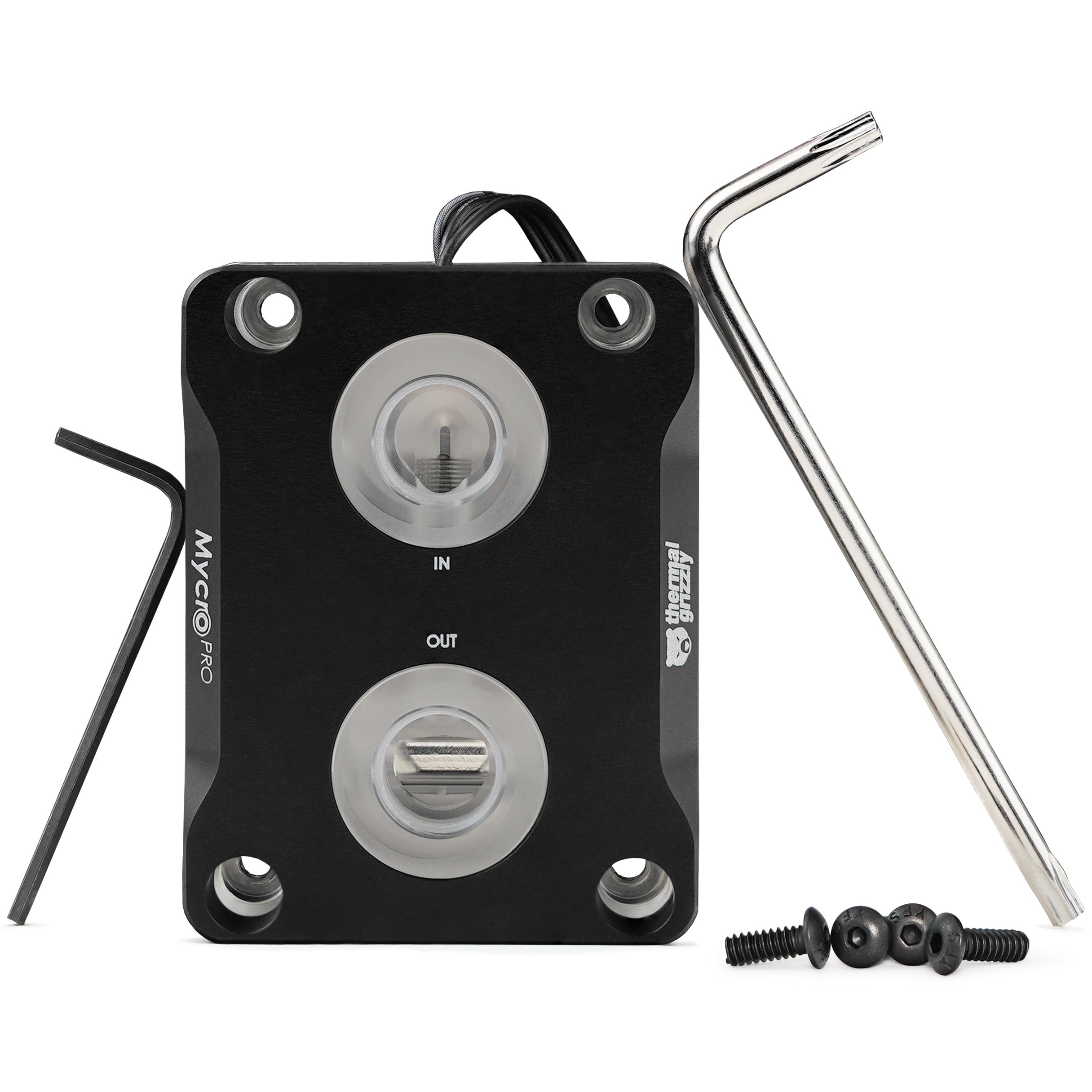 A large main feature product image of Thermal Grizzly Mycro Direct Die Pro RGB - CPU Water Block for Intel LGA1700