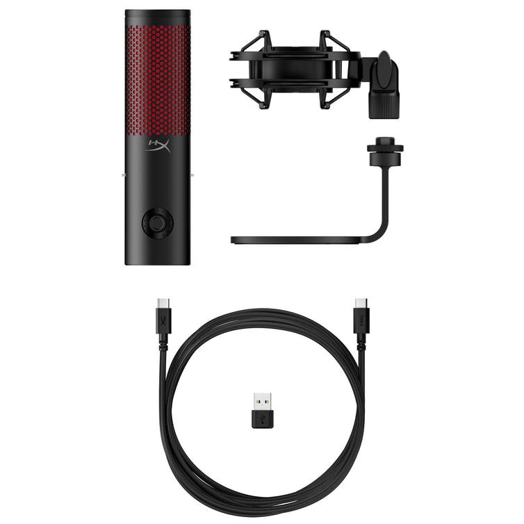 A large main feature product image of HyperX QuadCast 2 - RGB Condenser Microphone (Black)