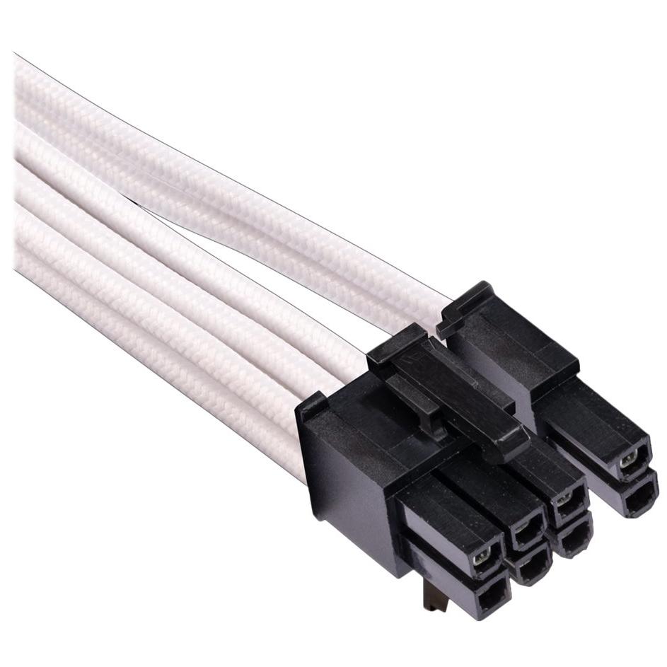 A large main feature product image of Corsair Premium Individually Sleeved PSU Cables Starter Kit Type 4 Gen 4 (White)