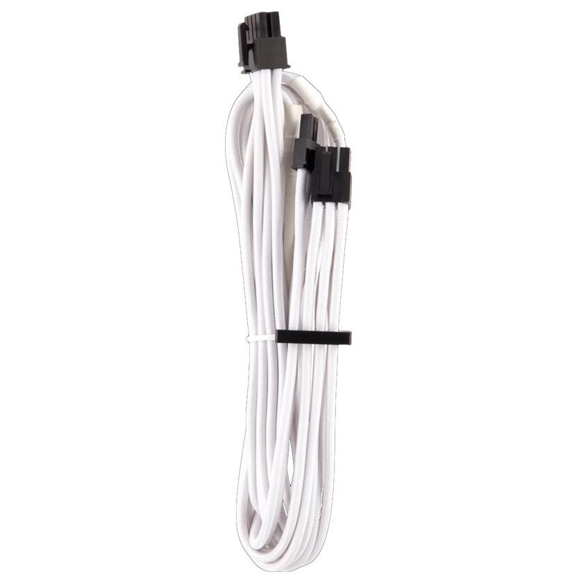 A large main feature product image of Corsair Premium Individually Sleeved PSU Cables Starter Kit Type 4 Gen 4 (White)
