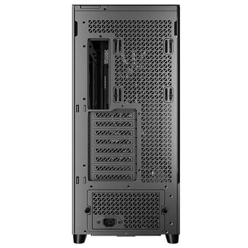 A large main feature product image of Antec Flux Pro - Full Tower ATX Case with Digital Display (Black)