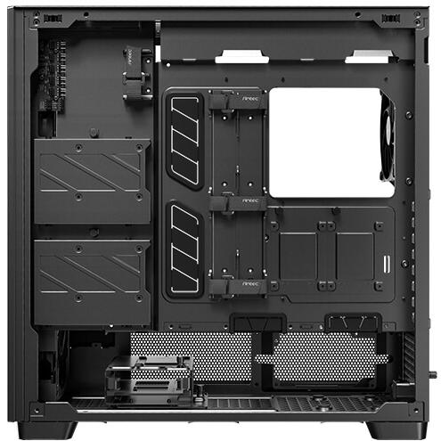 A large main feature product image of Antec Flux Pro - Full Tower ATX Case with Digital Display (Black)