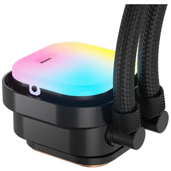 A large main feature product image of Corsair iCUE LINK TITAN 360 RX RGB - 360mm AIO Liquid CPU Cooler (Black)