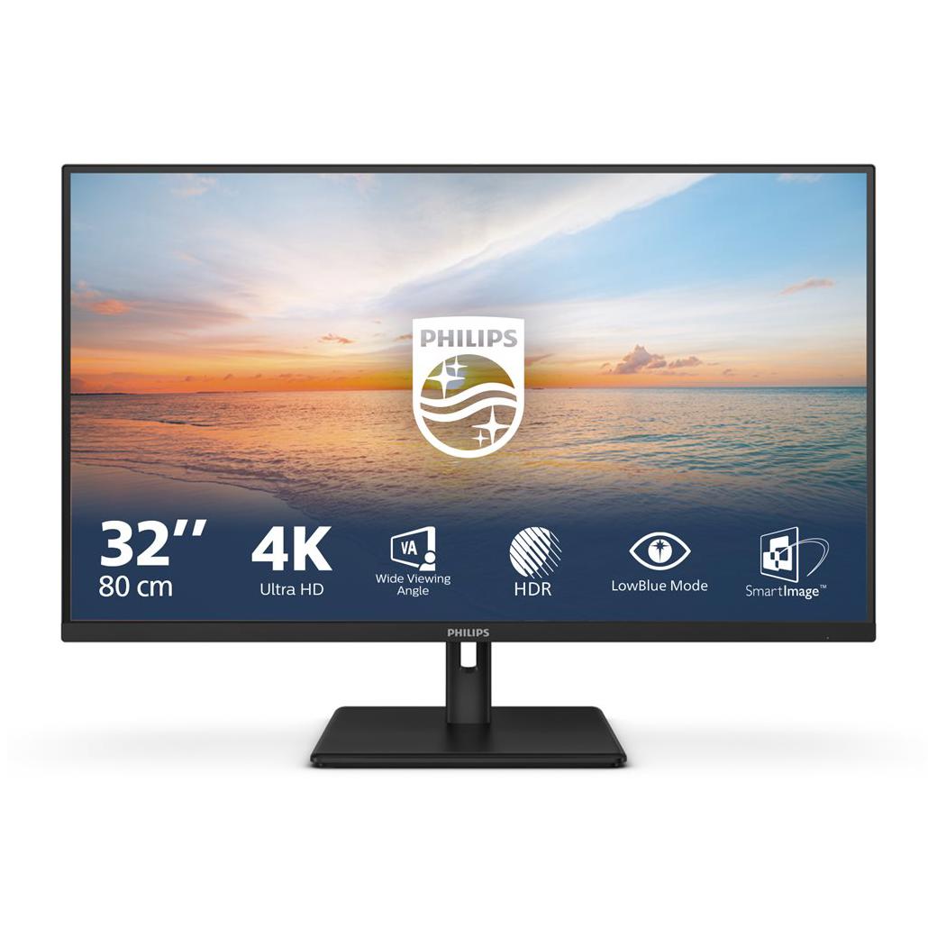 A large main feature product image of Philips 32E1N1800LA - 32" 4K 2160p 60Hz VA Monitor