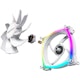 A small tile product image of Montech RX120 ARGB 120mm PWM Reverse Blade Fan 3-Pack (White)